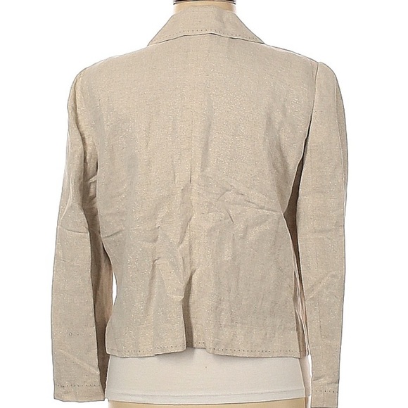 Wyeth by Todd Magill Linen and Silk Blend Blazer Jacket Medium - Picture 2 of 5